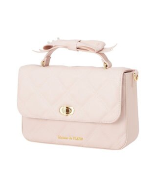 Maison de FLEUR キルティングフラップバッグ Pink
