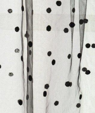 AMERICAN HOLIC ドットフロッキーレイヤードチュールスカート Black