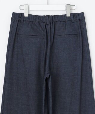 J.PRESS LADIES セルロース デニム ワイドパンツ インディゴ系