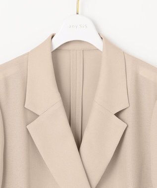 ANY SIS 【吸水速乾・洗える】シアーメッシュ ジャケット ライトベージュ