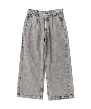 CRAFT STANDARD BOUTIQUE ハイブリーチケミカル加工デニムワイドパンツ Black