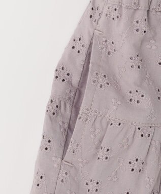 ANY KIDS オーバーレースキュロット ラベンダー系