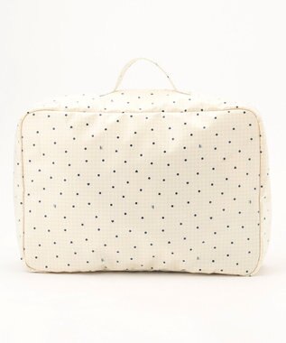 組曲 KIDS gingham K heart トラベルバッグL ベージュ系5