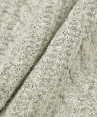 Green Parks 衿付きケーブルｚｉｐカーディガン Light Beige