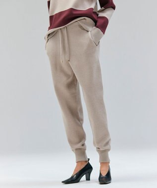 BEIGE， 【洗える】TAFT / コットンカシミヤトラウザーパンツ