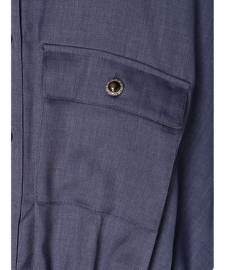 Green Parks ・ＥＬＥＮＣＡＲＥ　ＤＵＥ　イロイロ釦ドロストワンピース Blue