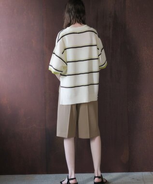 YECCA VECCA 【尾崎紗代子さん着用】タックハーフパンツ Camel