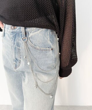 WEGO LパールMIXチャームウォレットチェーン 柄1