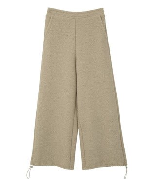 CRAFT STANDARD BOUTIQUE ブークレ風カットソーパンツ Beige