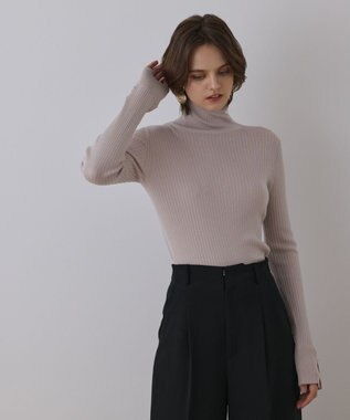 ウールハイゲージニットトップ