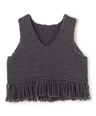 uncrave ハンドニット ジレ スレート