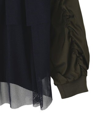 YECCA VECCA 異素材MIXテーラードジャケット Navy