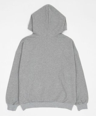 WEGO グラフィックビッグプルパーカー 杢グレー