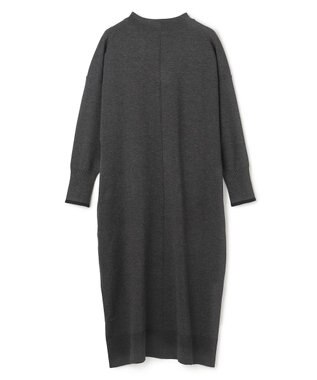 UNFILO 【野呂佳代さん着用】マイビューティニット Ｖネックワンピース チャコール