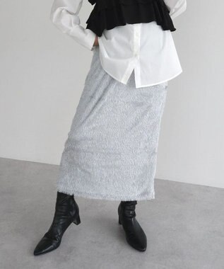 Green Parks armonia.シャギースカート Blue