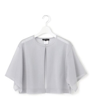 23区 L 【APPLAUDIR】グロッシーニット ボレロカーディガン シルバー系
