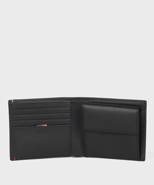 Paul Smith ハイライトステッチ 2つ折り財布 ブラック