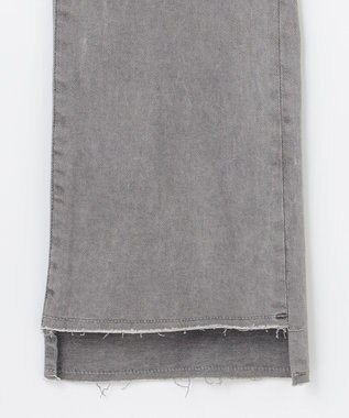 自由区 【XSサイズ～/洗える】365DENIM アンクルフレア パンツ ライトグレー系