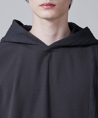 WEGO ジオメトリックブロックフードT(S) ダークグレー