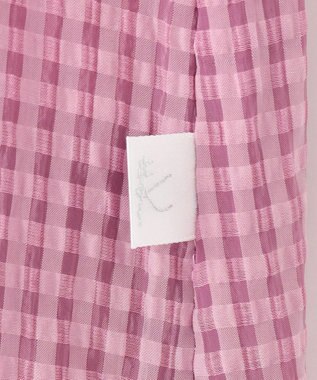 組曲 KIDS 【150-160㎝】ギンガムサッカー ワンピース ラズベリー