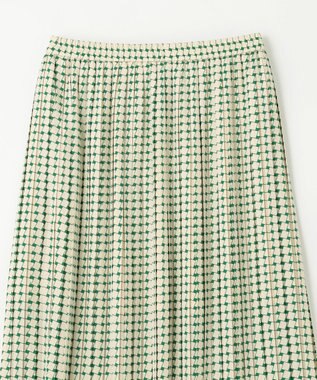 ANY スクエアプリントスカート グリーン系