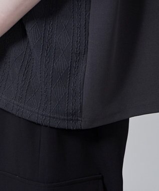 WEGO ジオメトリックブロックフードT(S) ダークグレー