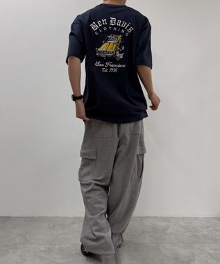 WEGO LOWRDE　EMB　TEE ネイビー