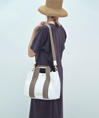 Hekhèr Le Style de Vie 新色追加【日本製 / 2WAY】PUコートコットンキャンバス トートバッグ medium ホワイト