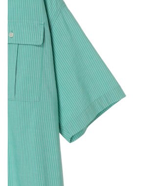 AMERICAN HOLIC 接触冷感＋ＵＶカットＷポケットＢＩＧシャツチュニック Stripe