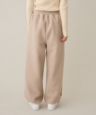 CRAFT STANDARD BOUTIQUE ブークレ風カットソーパンツ Beige