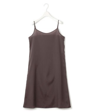 ICB キュプラシルキーオーガンジー ワンピース バーントブラウン系