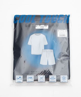 WEGO 【ユニセックス着用ITEM/MLサイズ展開】接触冷感セットアップウェア ネイビー