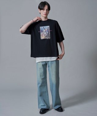 WEGO ARTCOLLECTIONプリントT（SS） ブラック