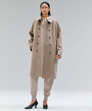 BEIGE， 【洗える】TAFT / コットンカシミヤトラウザーパンツ Taupe