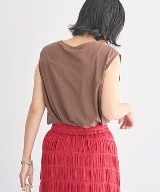 Green Parks シアーノースリーブプルオーバー Brown