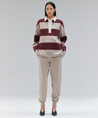 BEIGE， 【洗える】TAFT / コットンカシミヤトラウザーパンツ Taupe