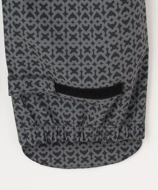 23区GOLF 【MEN】モノグラム レインパンツ  2WAYストレッチ 透湿防水 防風 撥水 ポケッタブル ブラック系5