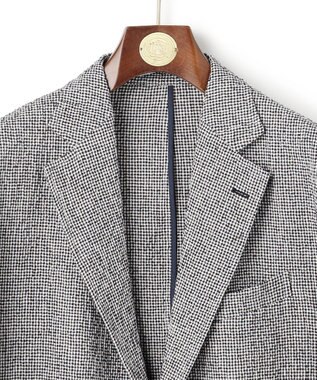 J.PRESS MEN 【SHACKET】ストレッチリネンサッカー ジャケット ブラウン系3