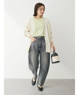 Green Parks 洗える　アソートミドル丈カーディガン Light Beige