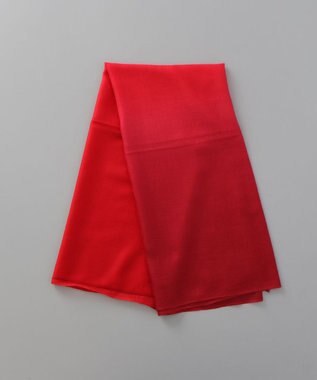 AURORA 【 LANVIN COLLECTION（ランバン コレクション） 】カシミヤ100%薄手オンブレーストール レッド