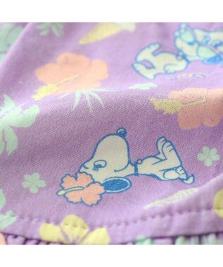 PET PARADISE スヌーピー 接触冷感 背中開き リゾートワンピース 小型犬 パープル