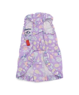 PET PARADISE スヌーピー 接触冷感 背中開き リゾートワンピース 小型犬 パープル