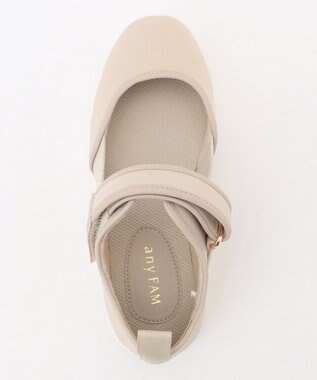 ANY ベルクロライトスニーカー ライトベージュ