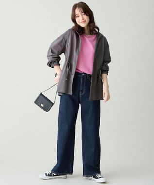 ANY L ドライフーディーカーディガン スレート