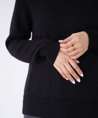 TOQUE 〈高垣麗子さんコラボ〉【ユニセックス】ベビーアルパカラグランニット 漆黒