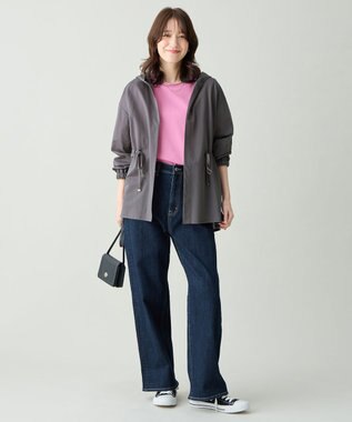 ANY L ドライフーディーカーディガン スレート