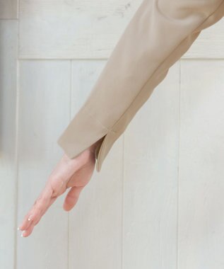 Tiaclasse L 【新色追加・洗える】フーデッドフレアコート グレージュ