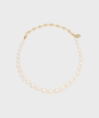 GRACE CONTINENTAL パールリボンネックレス ホワイト