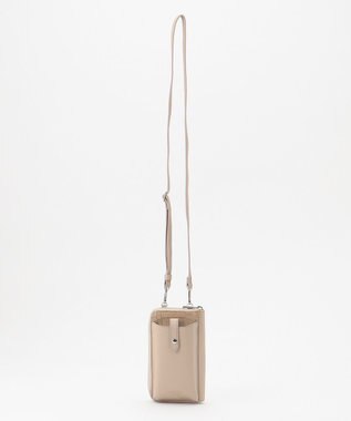 LA BAGAGERIE 【MONICA】バイカラー スマホショルダー ベージュ