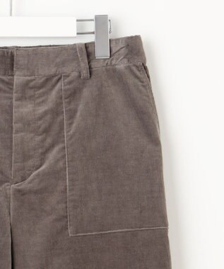 J.PRESS LADIES 【洗える・吸水速乾】AIRDUROY LIGHT コーデュロイ ベイカー パンツ ブラウン系